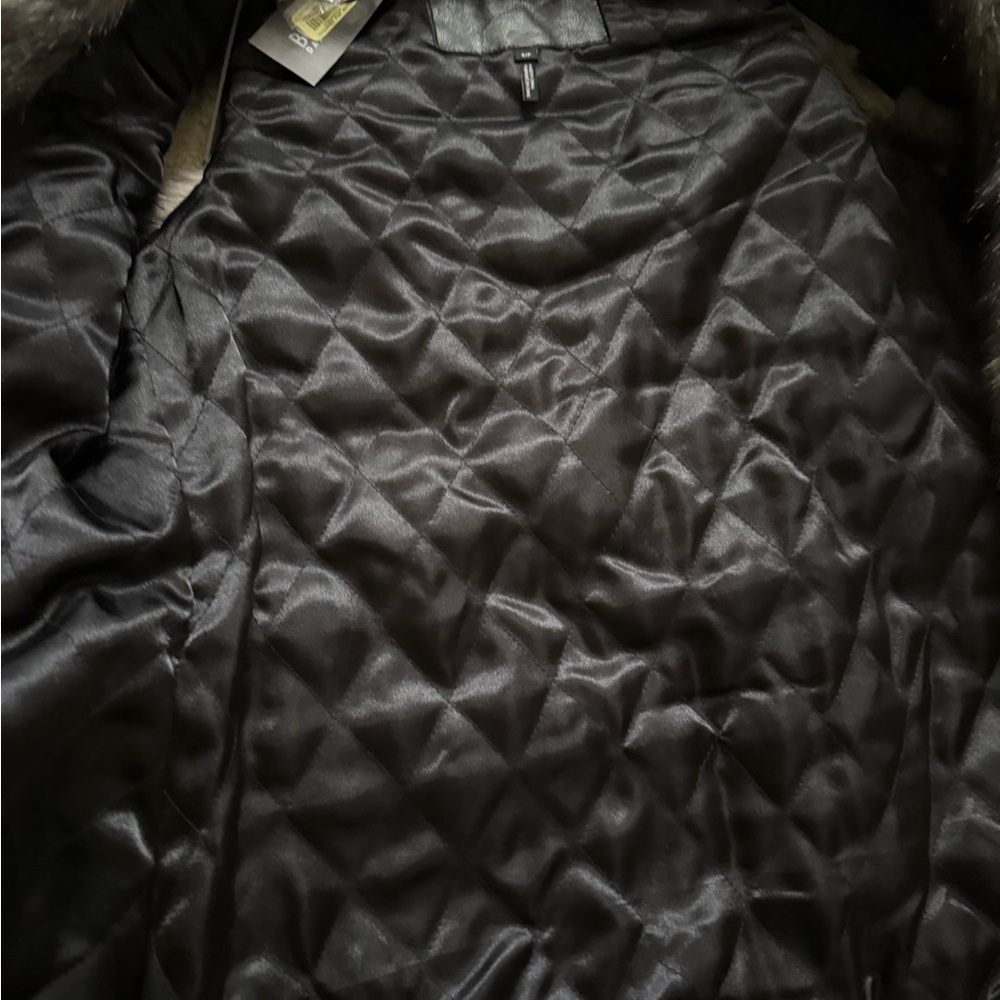 Buffalo David Bitton Faux Fur Black Vest - Picture 5 of 8